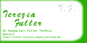 terezia fuller business card